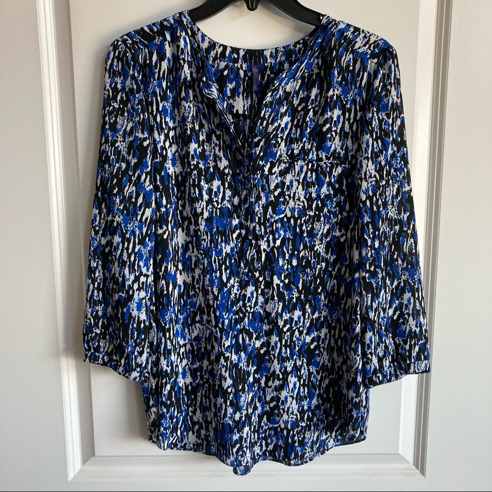 NYJD 3/4 Sleeve Henley Women’s Blouse